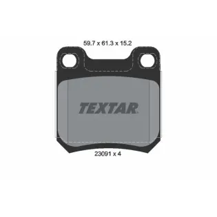 TEXTAR 2309102 Juego de pastillas de freno