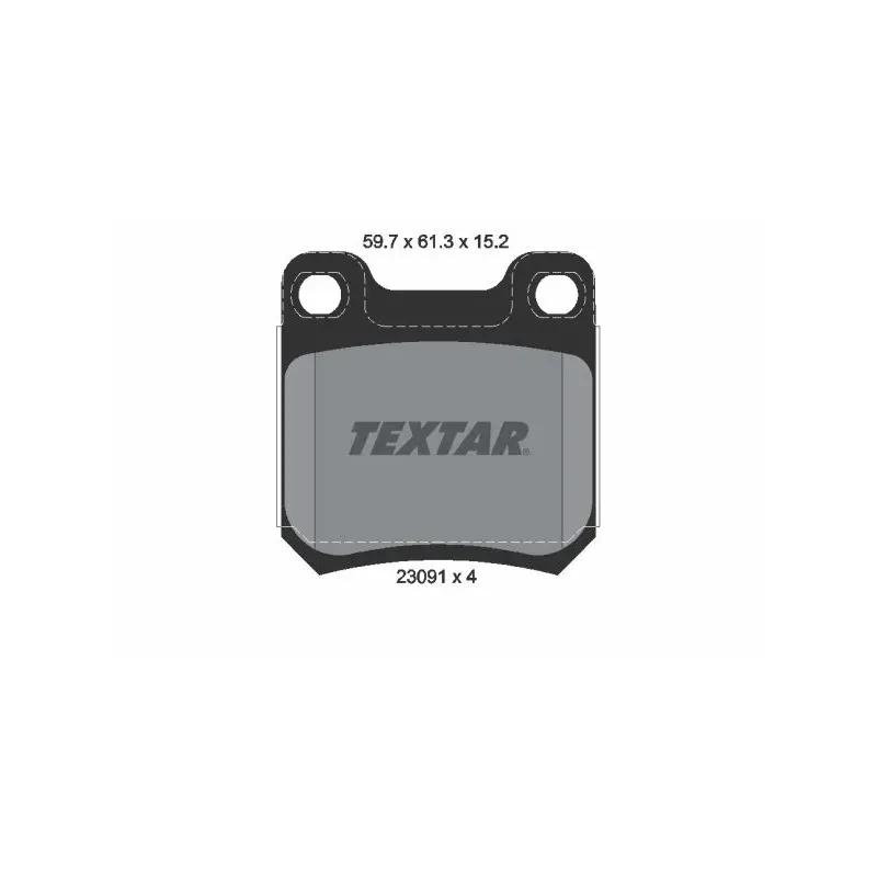 TEXTAR 2309102 Juego de pastillas de freno