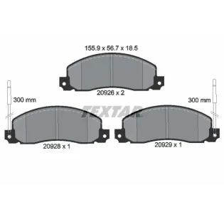 TEXTAR 2092602 Juego de pastillas de freno