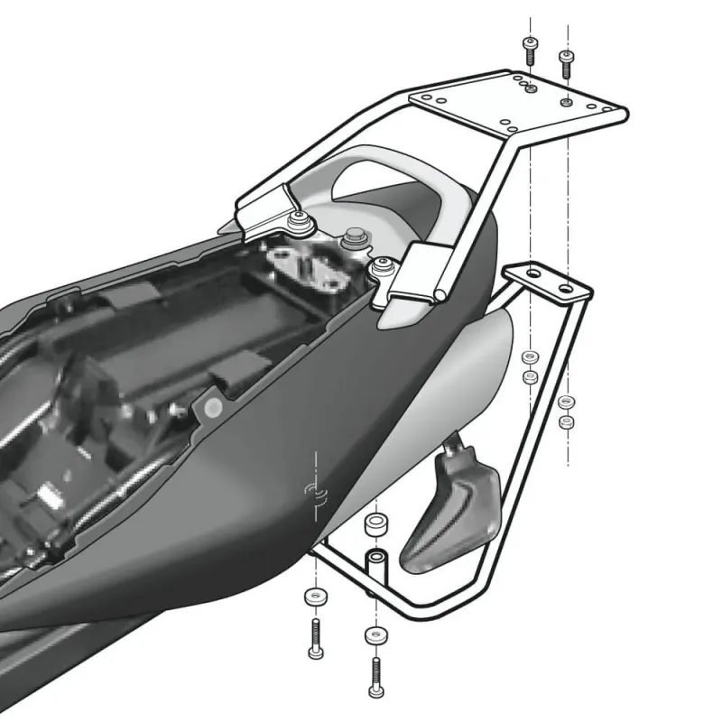 Fijación SHAD para maleta superior moto Suzuki GSR 600 S0GS66ST