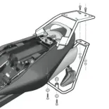 Fijación SHAD para maleta superior moto Suzuki GSR 600 S0GS66ST
