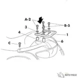 Fijación Shad para baúl para Honda Deauville Nt650V Negro - H0N68T