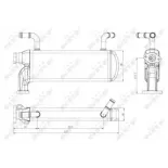 NRF 48218 Elemento enfriador, reciclaje gases escape
