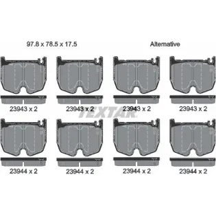 TEXTAR 2394301 Juego de pastillas de freno
