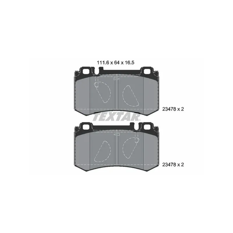 TEXTAR 2347801 Juego de pastillas de freno
