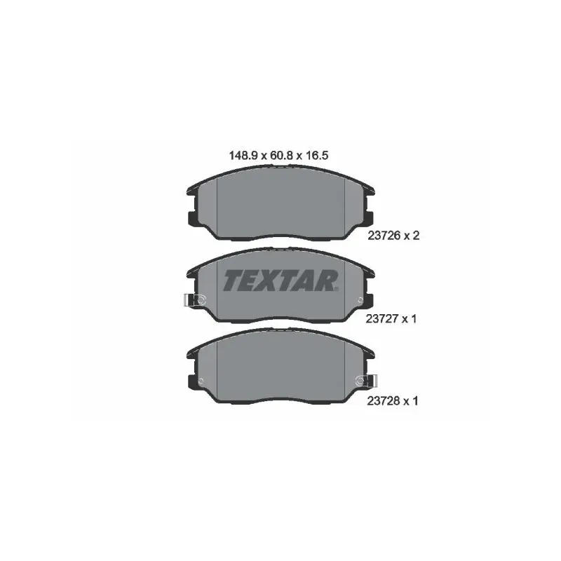 TEXTAR 2372601 Juego de pastillas de freno