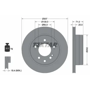 TEXTAR 92203103 Disco de freno (Unidad)