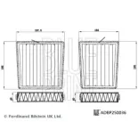 BLUE PRINT ADBP250036 Kit de filtros, recirculación aire habitáculo