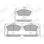 JURID 572268J Juego de pastillas de freno