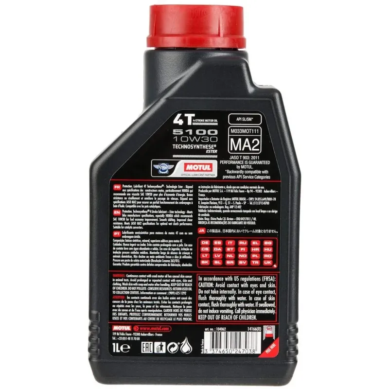 Aceite MOTUL 5100 10W30 4T 1L