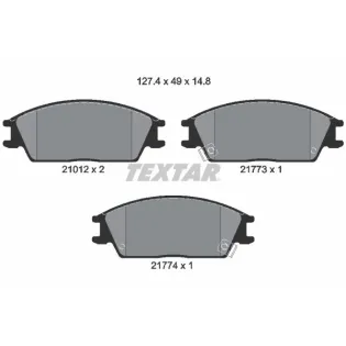 TEXTAR 2101202 Juego de pastillas de freno