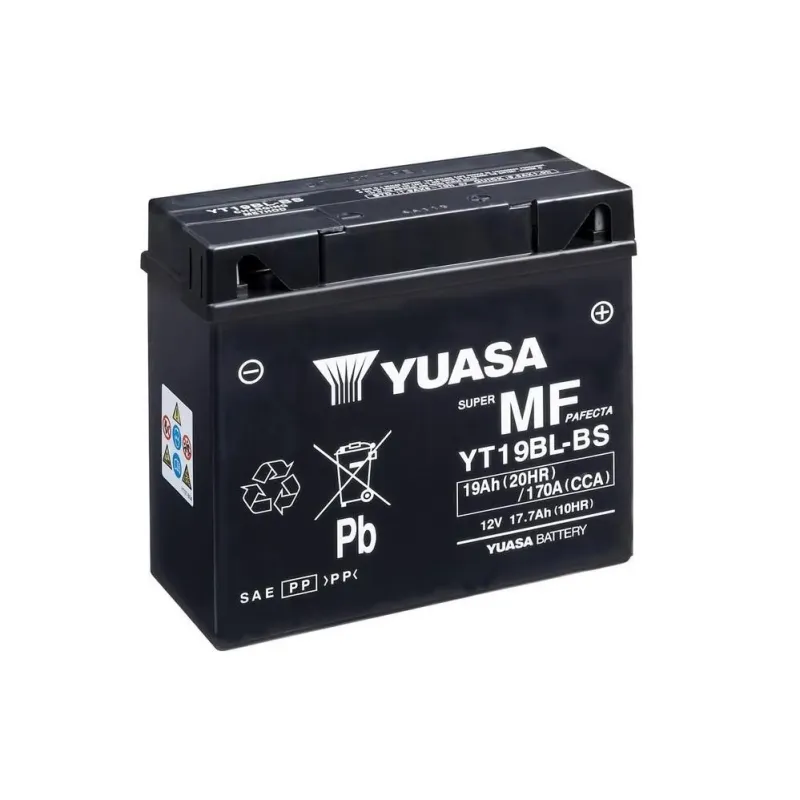 Batería para motocicleta Yuasa MF 19Ah CP - YT19BL-BS