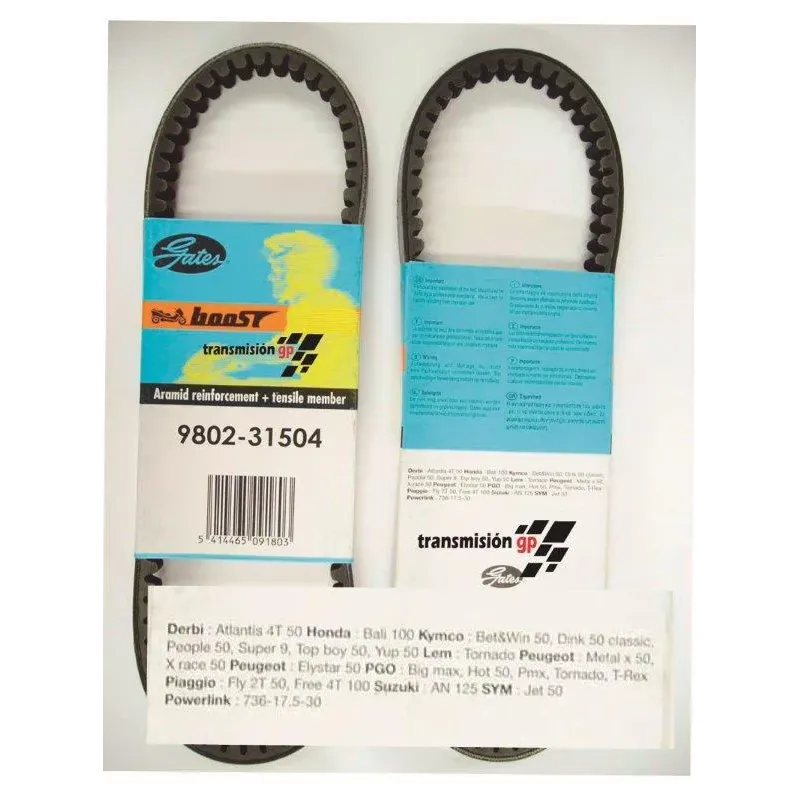 Correa para moto 50 Atlantis 4T Euro 2 Gates 9802 31504