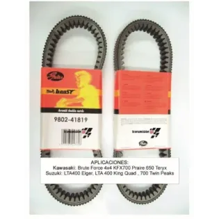 Correa para moto Suzuki y Kawasaki Atv 400 700Cc Gates 9802 41819