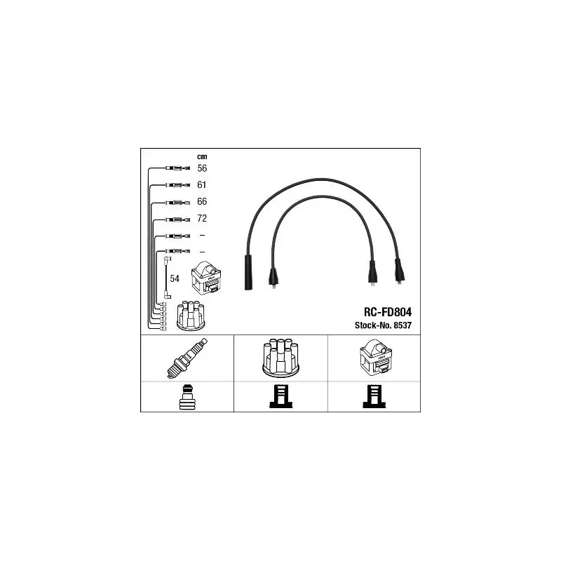 NGK 8537 Juego de cables de encendido