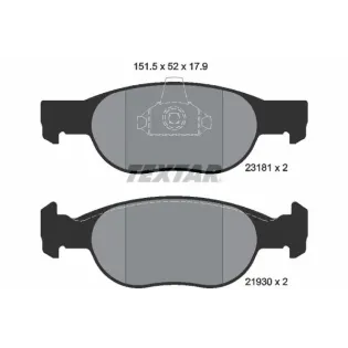TEXTAR 2318101 Juego de pastillas de freno