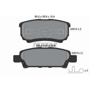 TEXTAR 2401401 Juego de pastillas de freno