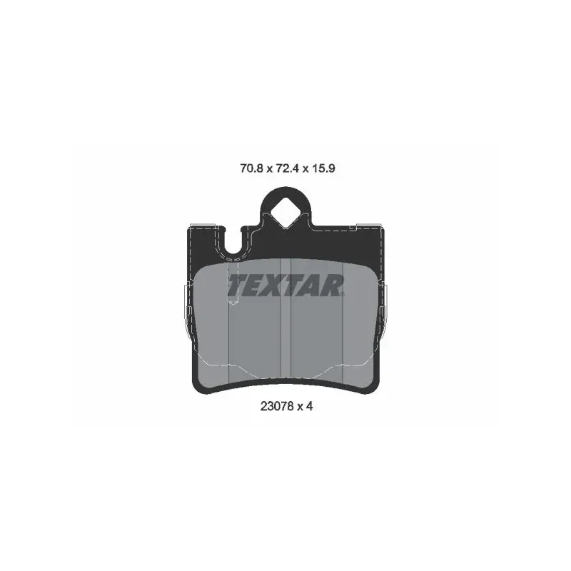 TEXTAR 2307801 Juego de pastillas de freno