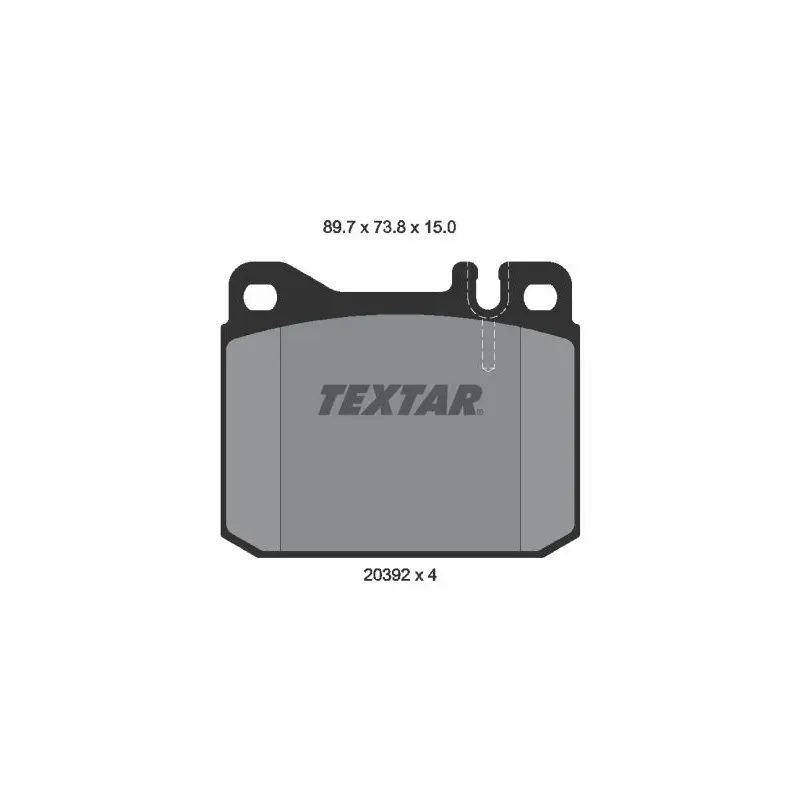 TEXTAR 2039204 Juego de pastillas de freno
