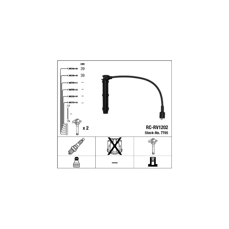 NGK 7705 Juego de cables de encendido