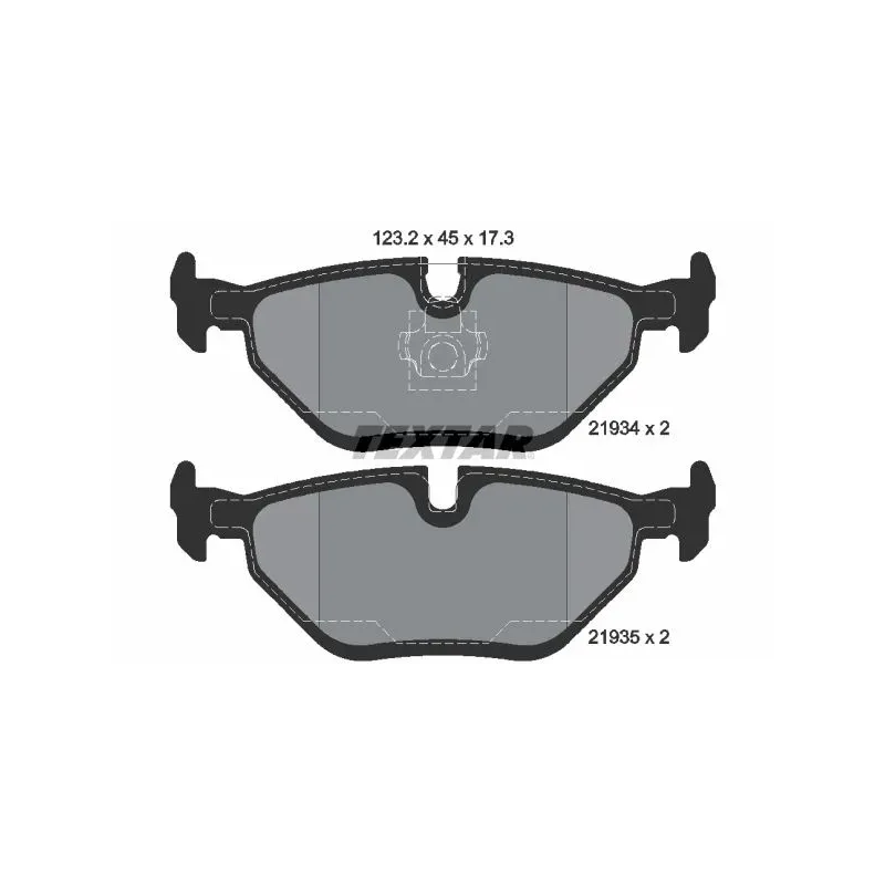 TEXTAR 2193402 Juego de pastillas de freno