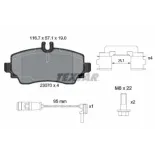 TEXTAR 2307005 Juego de pastillas de freno
