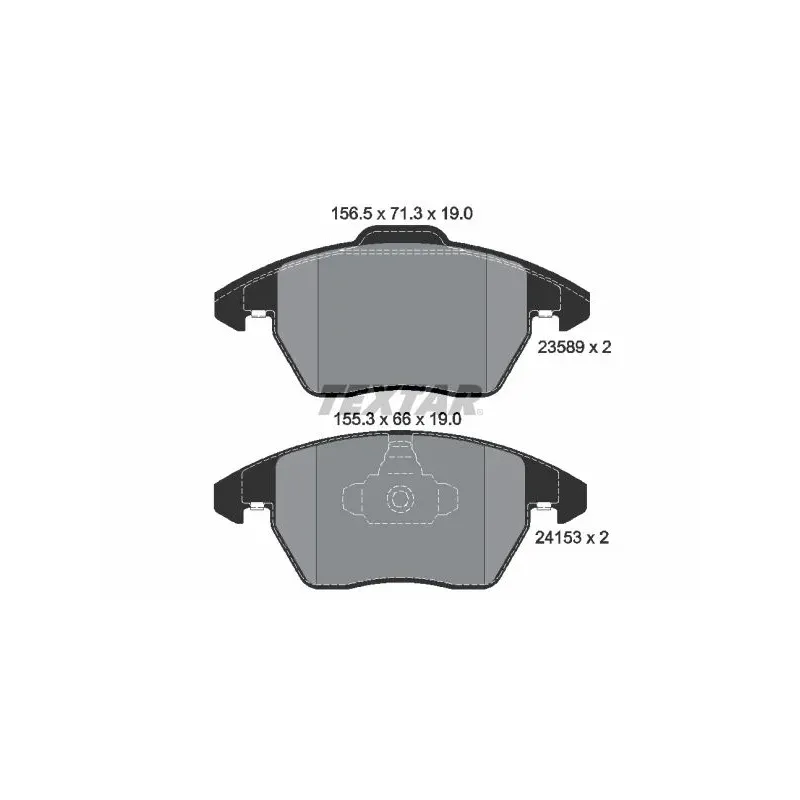 TEXTAR 2358901 Juego de pastillas de freno