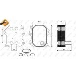 NRF 31212 Radiador de aceite, aceite motor