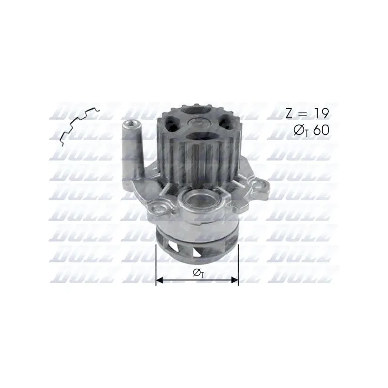 DOLZ A197 Bomba de agua, refrigeración del motor