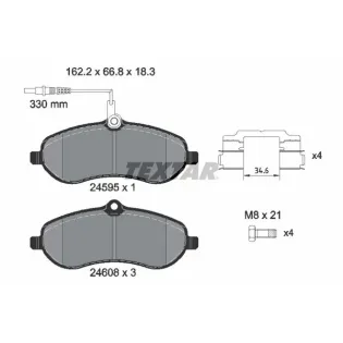 TEXTAR 2459501 Juego de pastillas de freno