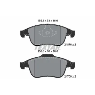 TEXTAR 2487001 Juego de pastillas de freno