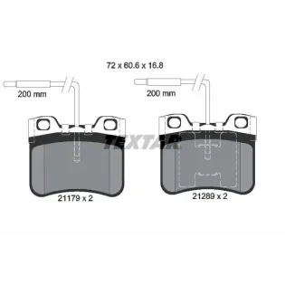 TEXTAR 2117902 Juego de pastillas de freno