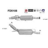 AS FD5108 Filtro hollín/partículas, sistema escape