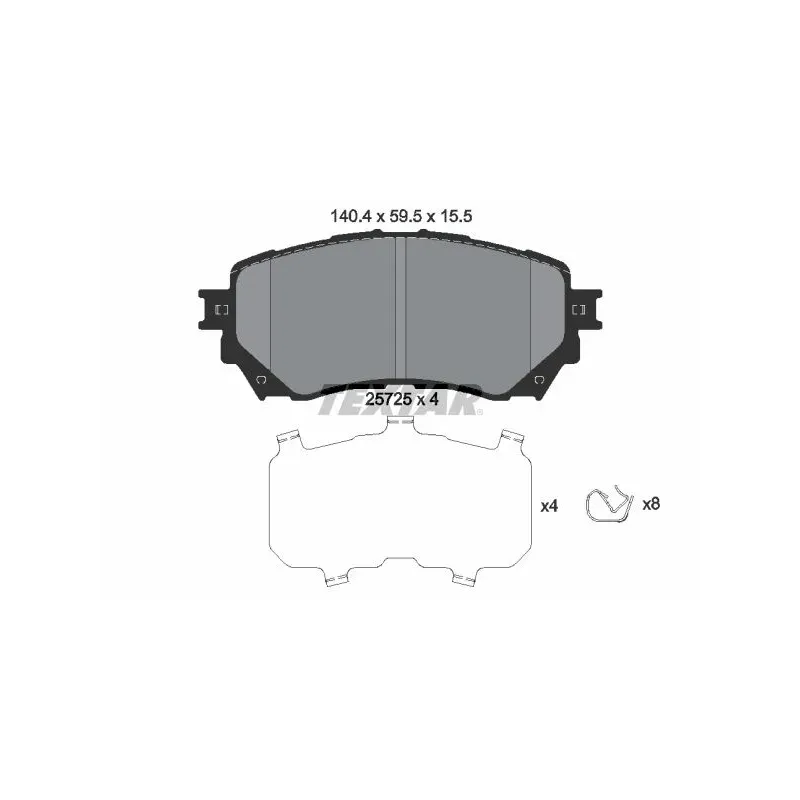 TEXTAR 2572501 Juego de pastillas de freno