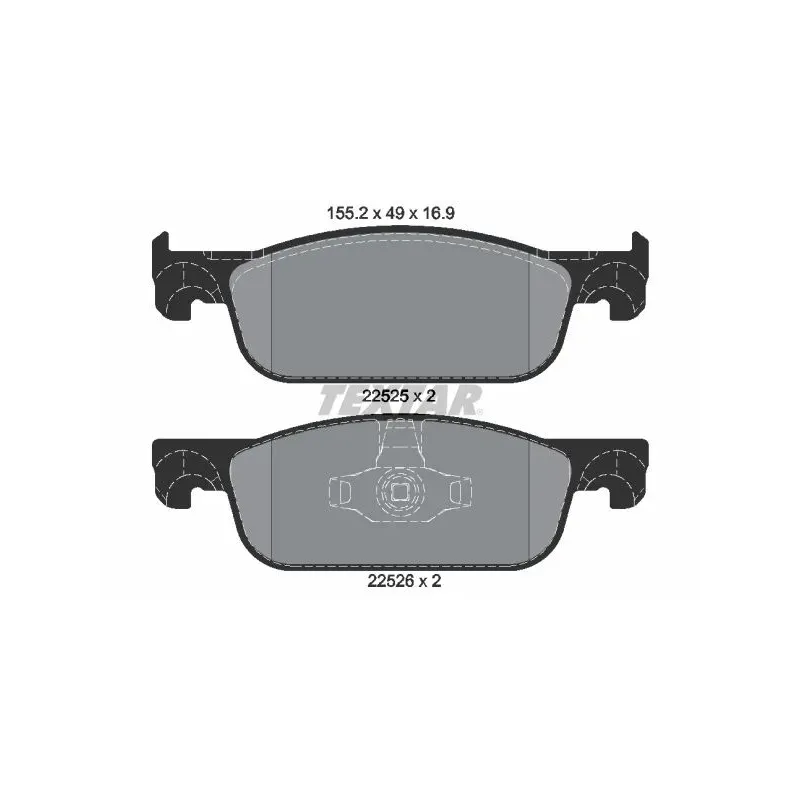 TEXTAR 2252501 Juego de pastillas de freno