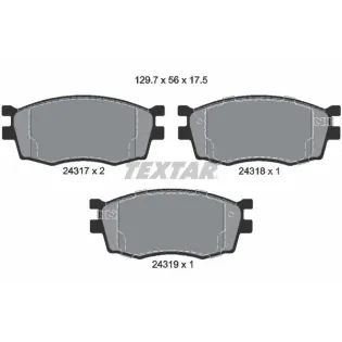 TEXTAR 2431701 Juego de pastillas de freno