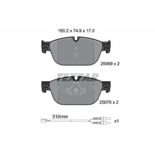 TEXTAR 2506901 Juego de pastillas de freno