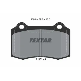 TEXTAR 2138102 Juego de pastillas de freno