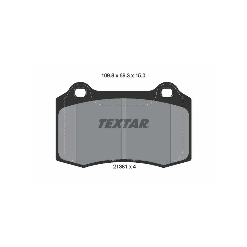 TEXTAR 2138102 Juego de pastillas de freno