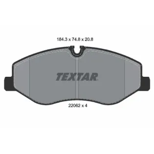 TEXTAR 2206201 Juego de pastillas de freno