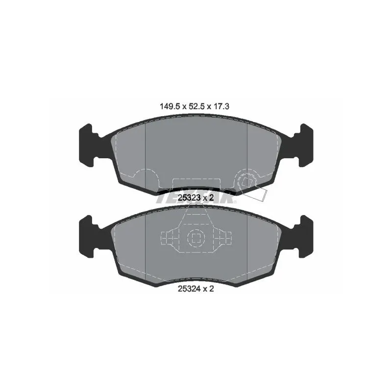 TEXTAR 2532301 Juego de pastillas de freno