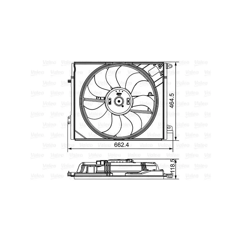 VALEO 696881 Ventilador, refrigeración del motor