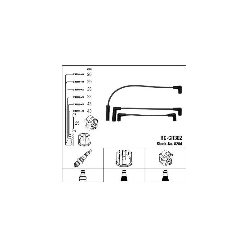 NGK 8284 Juego de cables de encendido