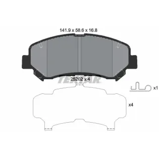 TEXTAR 2520201 Juego de pastillas de freno
