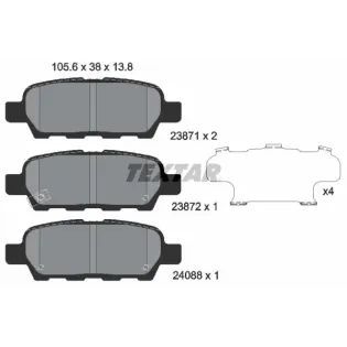 TEXTAR 2387101 Juego de pastillas de freno