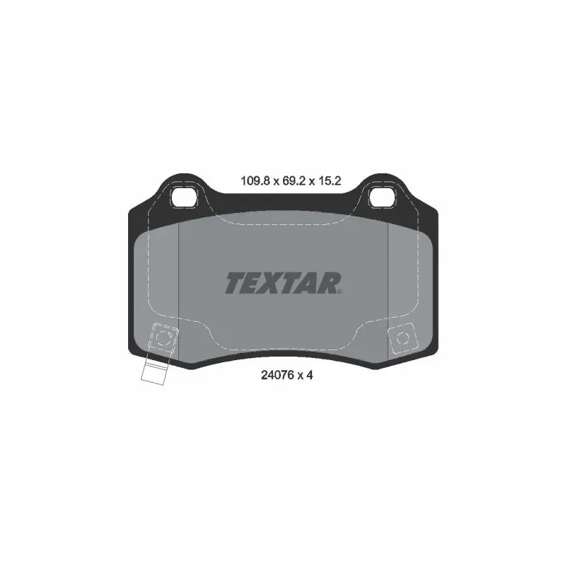 TEXTAR 2407601 Juego de pastillas de freno