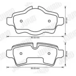 JURID 573200J Juego de pastillas de freno