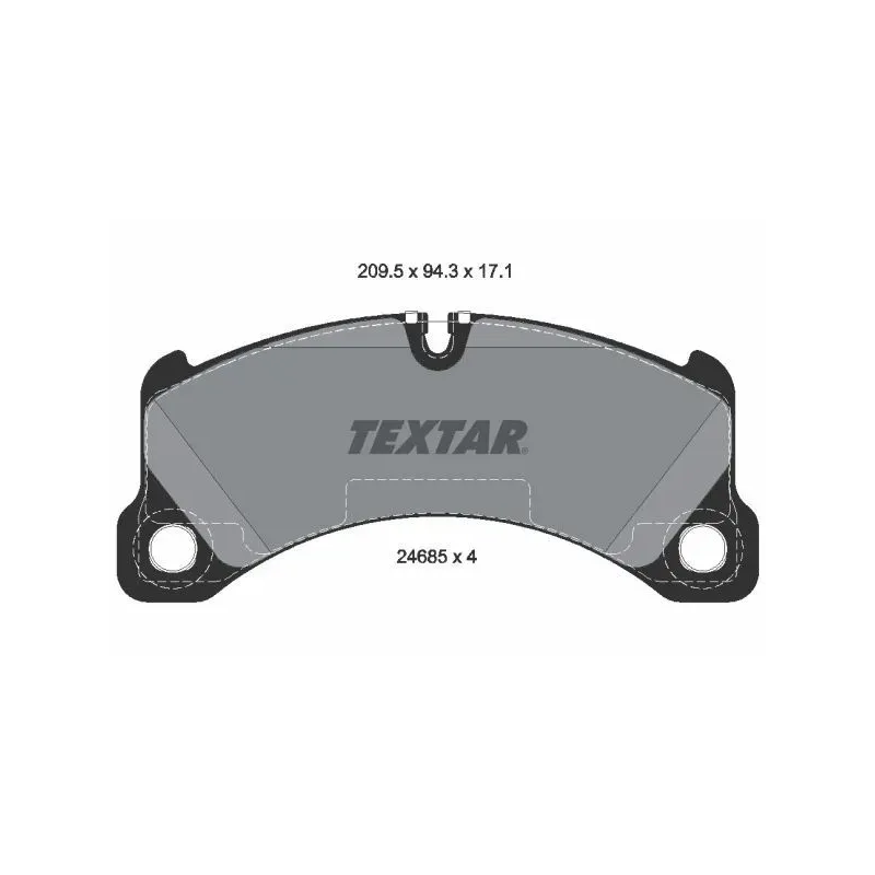 TEXTAR 2468501 Juego de pastillas de freno