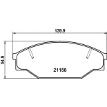 HELLA 8DB 355 006-121 Juego de pastillas de freno