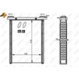 NRF 54346 Radiador de calefacción